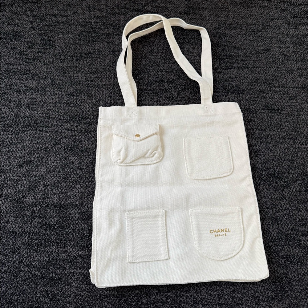 Chanel Beauty White Novelty Tote Bag